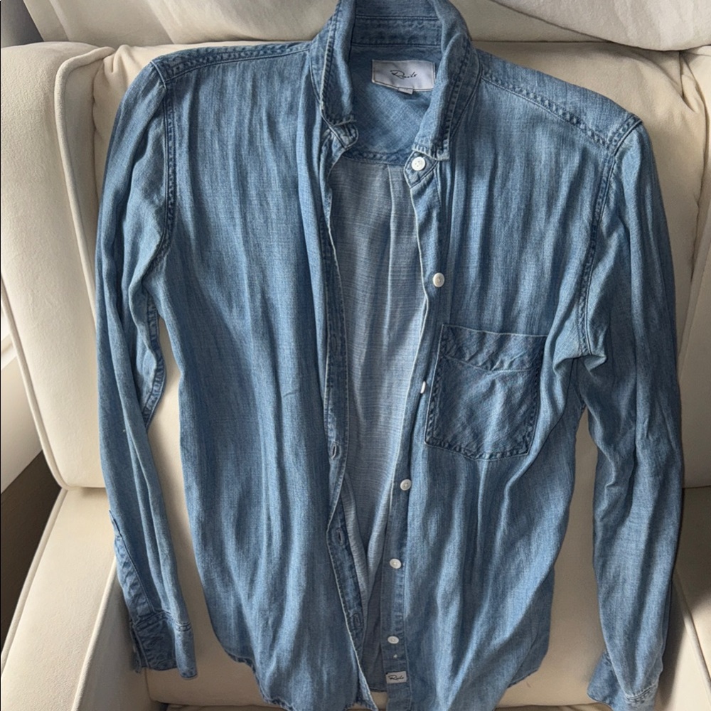 Rails Light Blue Denim Shirt